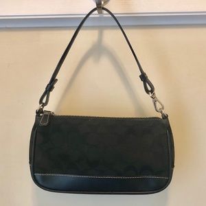 Black logo Coach purse